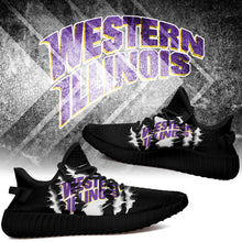Load image into Gallery viewer, Western Illinois Leathernecks NCAA Sport Teams Yeezy Boost 350 V2 Trends 2019 Black Edition T2610 - V07-10