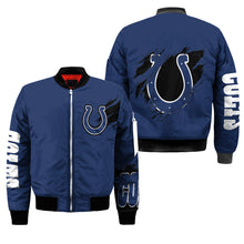 Load image into Gallery viewer, Indianapolis Colts NFL Bomber Jacket Apparel Best Christmas Gift For Fans L2910 014