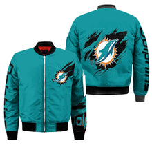 Load image into Gallery viewer, Miami Dolphins NFL Bomber Jacket Apparel Best Christmas Gift For Fans L2910 019