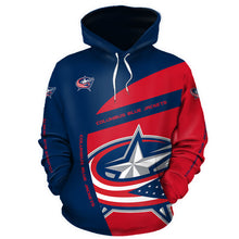 Load image into Gallery viewer, Columbus Blue Jackets NHL All Over Print Hoodie Apparel S1410-01233