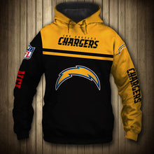 Load image into Gallery viewer, Los Angeles Chargers NFL 3D Skull Hoodie Apparel Gift Fans S-V3-00675
