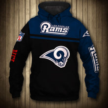Load image into Gallery viewer, Los Angeles Rams NFL 3D Skull Hoodie Apparel Gift Fans S-V3-00676