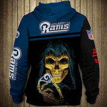 Load image into Gallery viewer, Los Angeles Rams NFL 3D Skull Hoodie Apparel Gift Fans S-V3-00676