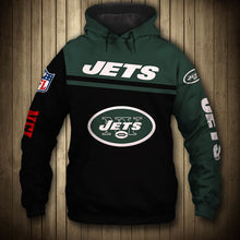 Load image into Gallery viewer, New York Jets NFL 3D Skull Hoodie Apparel Gift Fans S-V3-00682