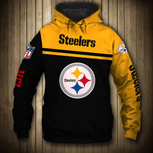 Load image into Gallery viewer, Pittsburgh Steelers NFL 3D Skull Hoodie Apparel Gift Fans S-V3-00685