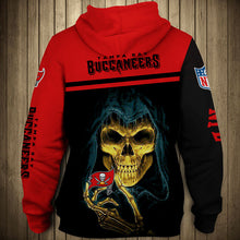 Load image into Gallery viewer, Tampa Bay Buccaneers NFL 3D Skull Hoodie Apparel Gift Fans S-V3-00688