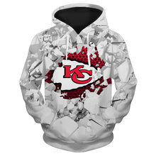 Load image into Gallery viewer, Kansas City Chiefs NFL 3D Hoodie Apparel Gift Fans S-V6-00352