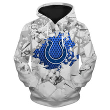 Load image into Gallery viewer, Indianapolis Colts NFL 3D Hoodie Apparel Gift Fans S-V6-00356