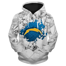 Load image into Gallery viewer, Los Angeles Chargers NFL 3D Hoodie Apparel Gift Fans S-V6-00357