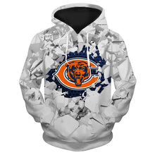 Load image into Gallery viewer, Chicago Bears NFL 3D Hoodie Apparel Gift Fans S-V6-00365