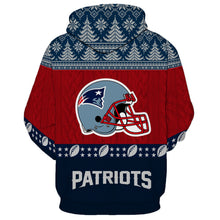 Load image into Gallery viewer, New England Patriots NFL 3D Hoodie Apparel Christmas Gift S-V10-00001
