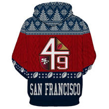 Load image into Gallery viewer, San Francisco 49ers NFL 3D Hoodie Apparel Christmas Gift S-V10-00002