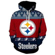 Load image into Gallery viewer, Pittsburgh Steelers NFL 3D Hoodie Apparel Christmas Gift S-V10-00005
