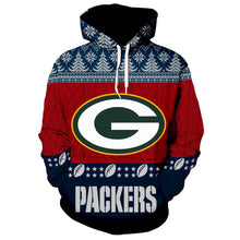 Load image into Gallery viewer, Green Bay Packers NFL 3D Hoodie Apparel Christmas Gift S-V10-00006