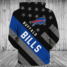 Load image into Gallery viewer, Buffalo Bills NFL American Flag 3D Hoodie Apparel Gift Fans S-V7-00169