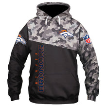 Load image into Gallery viewer, Denver Broncos NFL Military 3D Hoodie Apparel Gift Fans S-00652