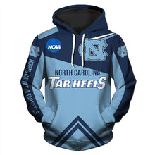 Load image into Gallery viewer, North Carolina Tar Heels NCAA 3D Over Print Hoodie Apparel S-V9-00462