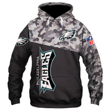 Load image into Gallery viewer, Philadelphia Eagles NFL Military 3D Hoodie Apparel Gift Fans S-00668