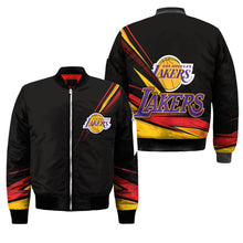 Load image into Gallery viewer, Los Angeles Lakers NBA Black Bomber Jacket Apparel Best Christmas Gift For Fans L3110 014