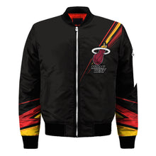 Load image into Gallery viewer, Miami Heat NBA Black Bomber Jacket Apparel Best Christmas Gift For Fans L3110 016