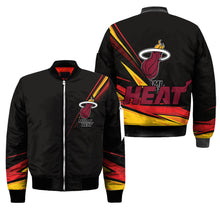 Load image into Gallery viewer, Miami Heat NBA Black Bomber Jacket Apparel Best Christmas Gift For Fans L3110 016