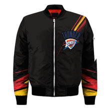 Load image into Gallery viewer, Oklahoma City Thunder NBA Black Bomber Jacket Apparel Best Christmas Gift For Fans L3110 021