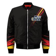 Load image into Gallery viewer, Utah Jazz NBA Black Bomber Jacket Apparel Best Christmas Gift For Fans L3110 029