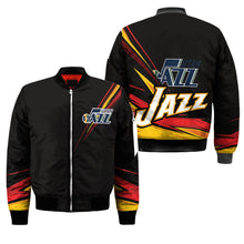 Load image into Gallery viewer, Utah Jazz NBA Black Bomber Jacket Apparel Best Christmas Gift For Fans L3110 029