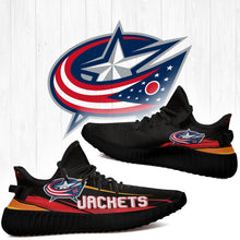Load image into Gallery viewer, Columbus Blue Jackets NHL Yeezy Boost 350 v2 Shoes Christmas Gift L2810-14